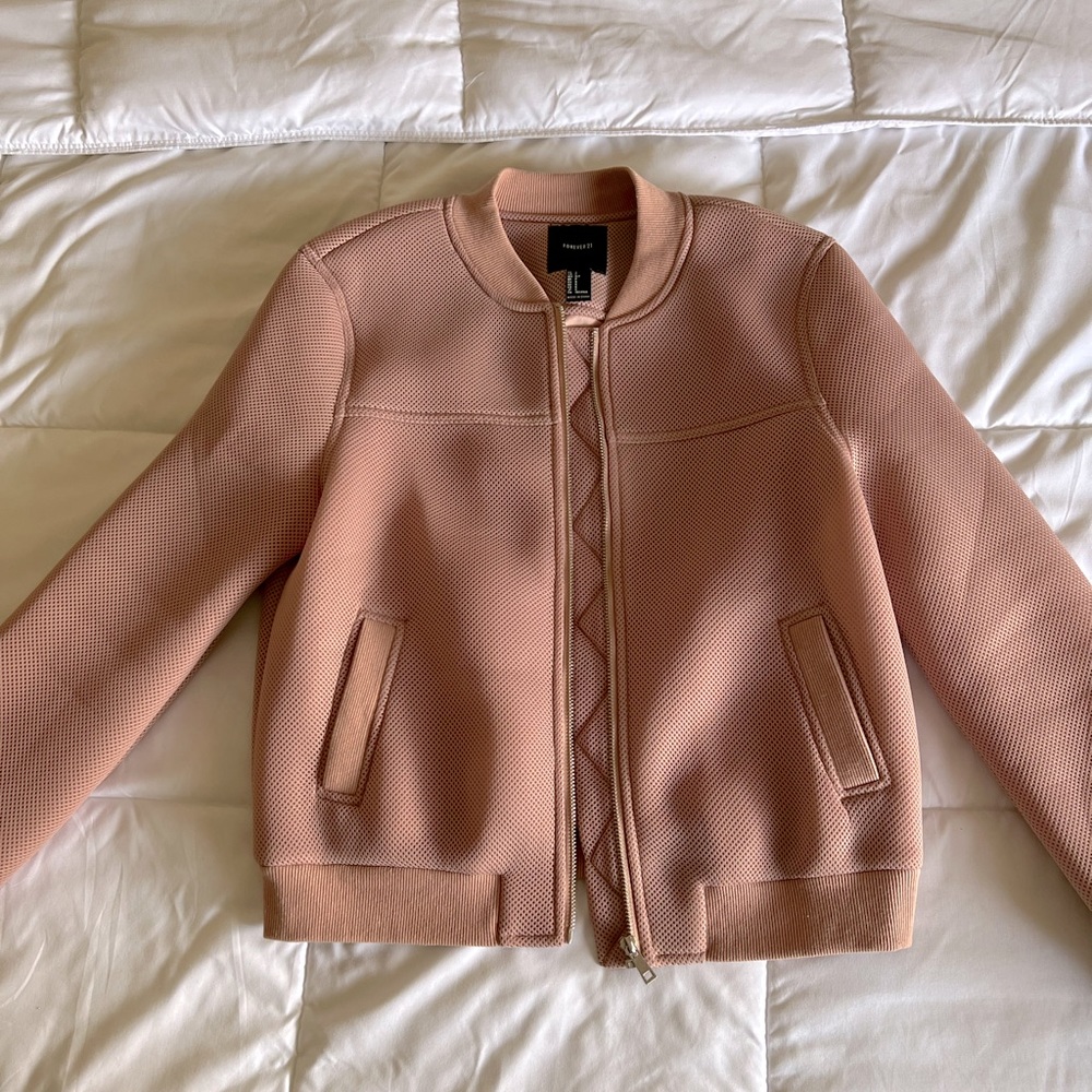 Forever 21 Bomber Jacket Pink